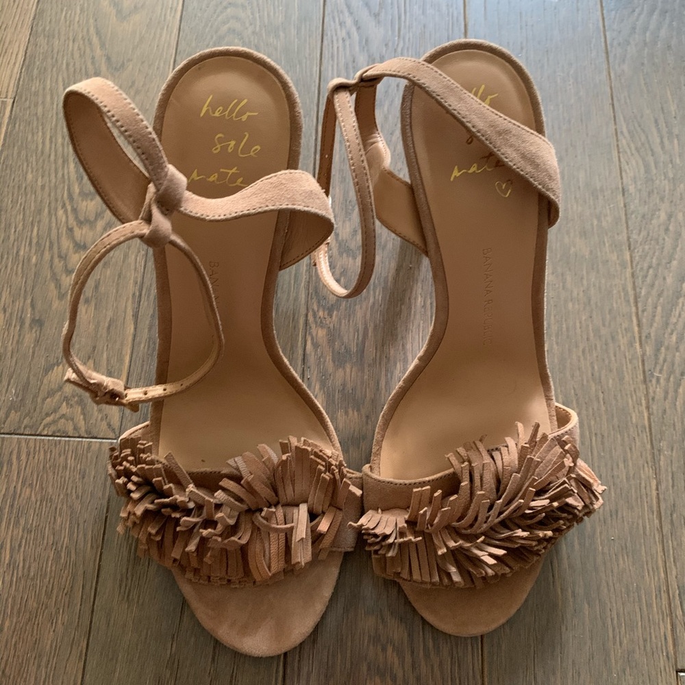 Banana Republic fringe heels